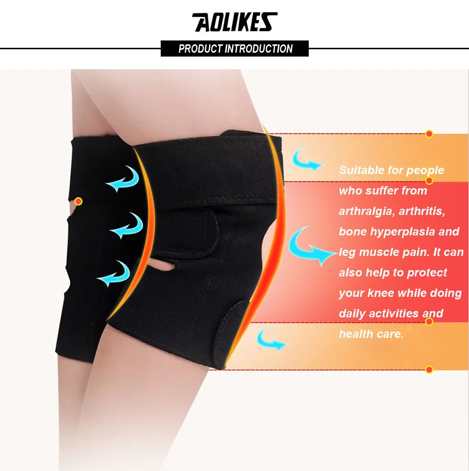 Loogdeel 1 пара Self грелки для колен магнитотерапия Kneepad для облегчения боли при артрите Brace Поддержка подушечки наколенники