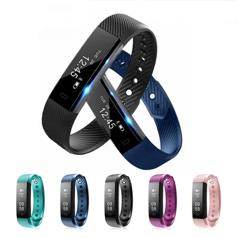 Smartband ID115 умный Браслет фитнес трекер шаг счетчик монитор активности группа