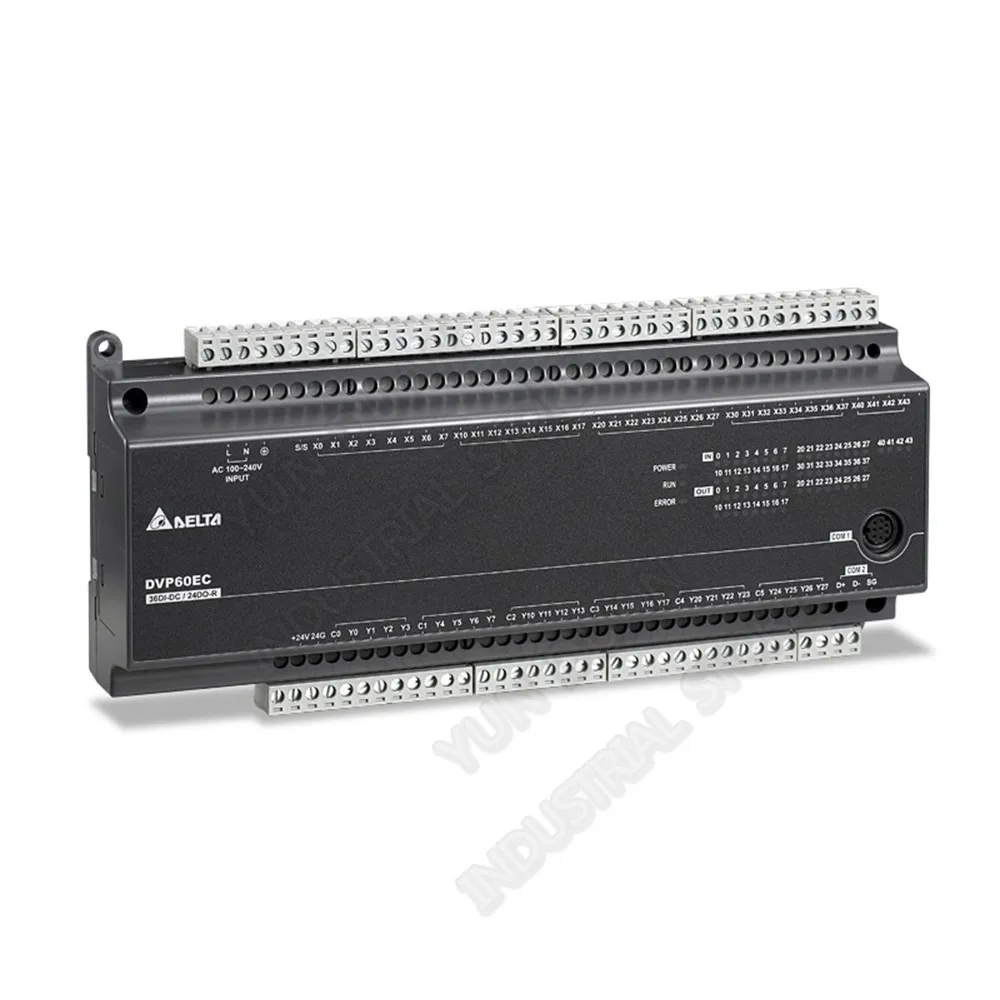Новый оригинальный Delta PLC DVP60EC00T3 EC3 серии DI36 DO24 60 транзистор RS232 RS-485 100-240VAC |