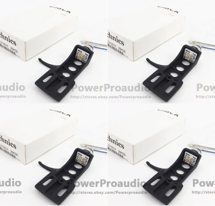 

4set NEW Black Turntable Headshell For Technics For Other Turntables 4 Pin Contacts Fit Phono Turntables Headshells