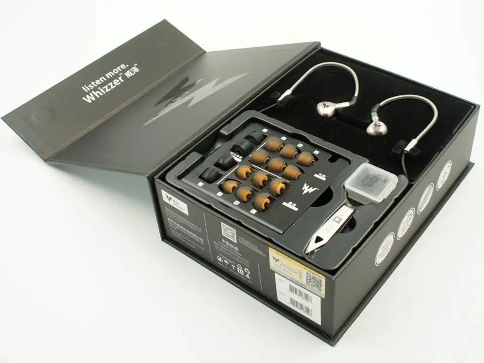 Whizzer A15 Динамический драйвер аудио высокой четкости наушники вкладыши с MMCX