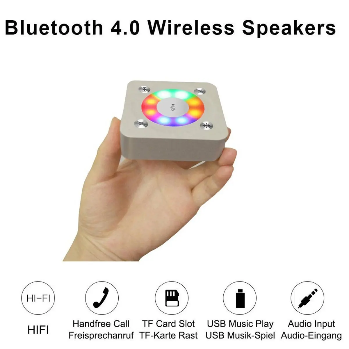 Портативные беспроводные Bluetooth маленькие колонки мини Размер Открытый