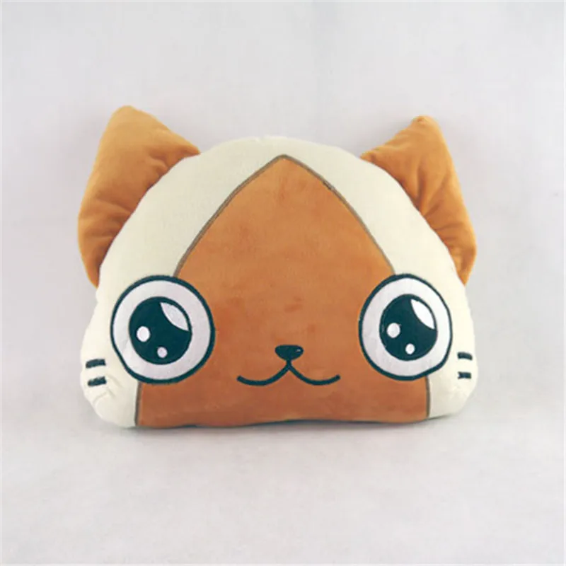 Монстр Охотник Плюшевая Игрушка Аниме поросенок AIROU кошка короткая плюшевая кукла 35 см Косплей набивная подушка для подарка