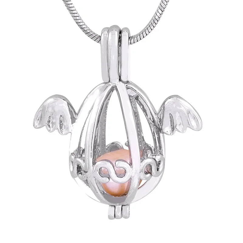 18kgp кулоны с жемчужной клеткой модный Ловец снов жемчужные бусы жемчугом