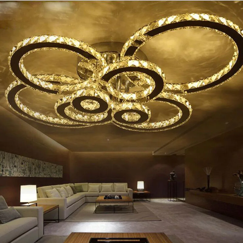 Светодиодная потолочная лампа Современные Простые светильники из нержавеющей