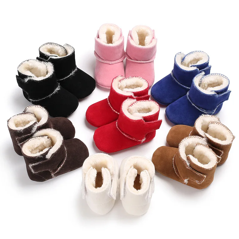 

Winter men and women baby 0-1 years old non-slip plus velvet snow boots baby toddler shoes
