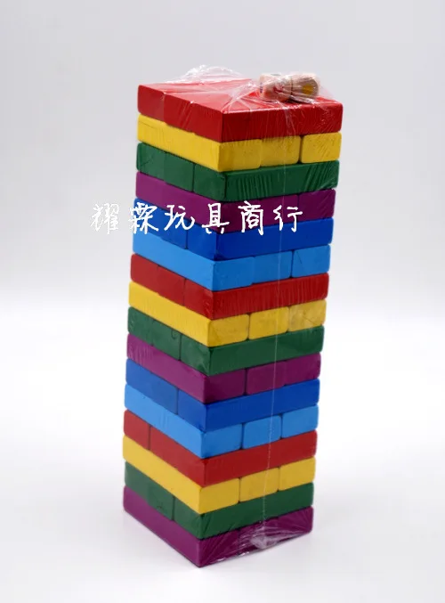 48 color layer stacking high lottery blocks large folds woods toys | Спорт и развлечения