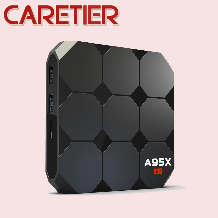 1 шт. A95X R2 Android 7,1 Smart tv Box Amlogic S905W четырехъядерный процессор Cortex A53 2G ram 16G rom телеприставка