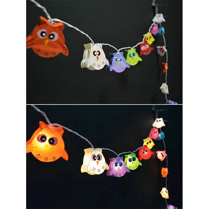 Бумажная гирлянда в виде совы 3 м 20 моделей s сказосветильник светильник