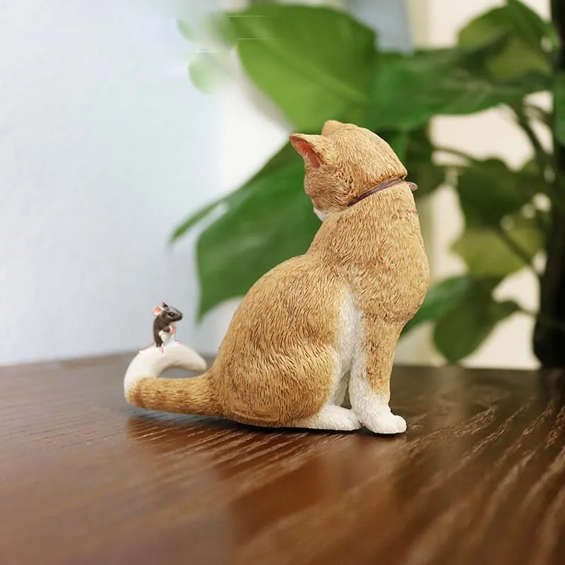Mnotht 1/6 китайская пасторальная модель кошки желтая Тигр пятнистый питомец мини