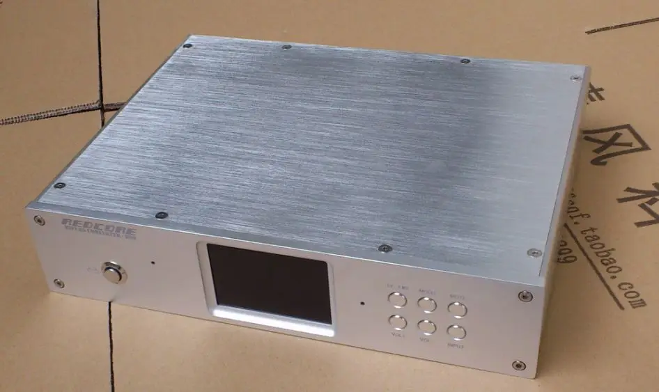 Красный сердечник двойной AD1955 DAC полностью алюминиевый корпус/корпус декодера