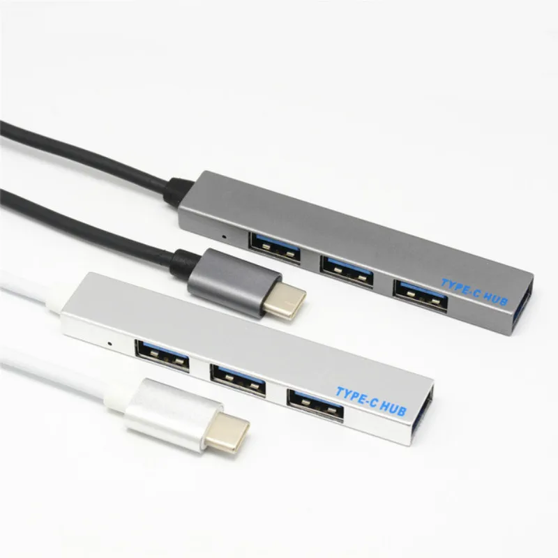 Сверхтонкий мини-порт Type-C-4 usb-хаб 4-портовый концентратор USB 3 0 C Type-C адаптер Ethernet |