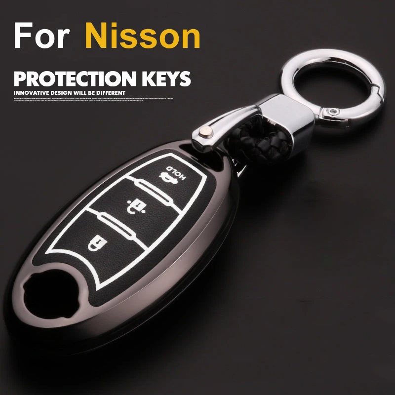 

Luminous Leather Car-Styling Key Cover Case For Nissan X-Trail T32 Qashqai J11 Skyline Kicks Tiida Juke Alissa Note Almera Sunny