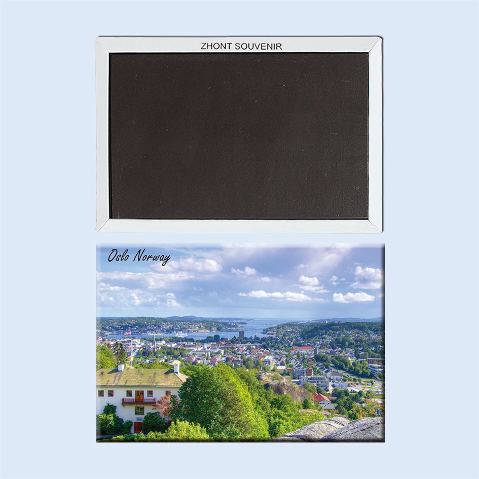 Магнитный холодильник для друзей с изображением пейзажа из города Осло Норвегия