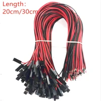 20pcslot 2p dupont cable 2 pin female jumper connector wire for 3d printer 20cm30cm length