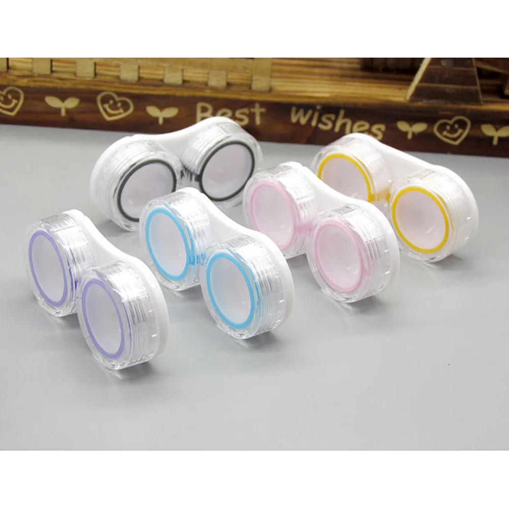 15 шт. футляры для контактных линз Мини Размер контейнер Чехол очков путешествий