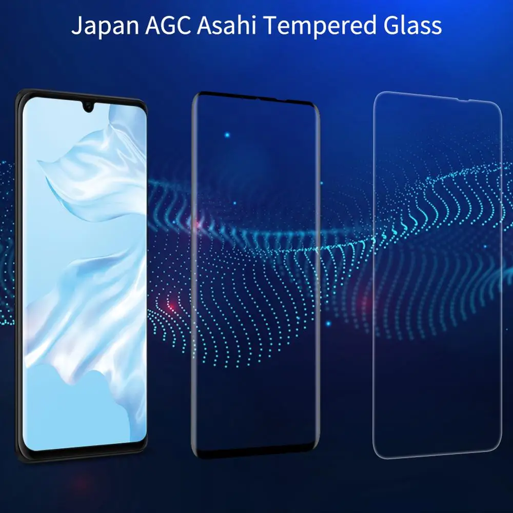 original nillkin for huawei p30 pro glass 9d ds max curved full curved tempered glass for huawei mate 20 pro screen protector free global shipping