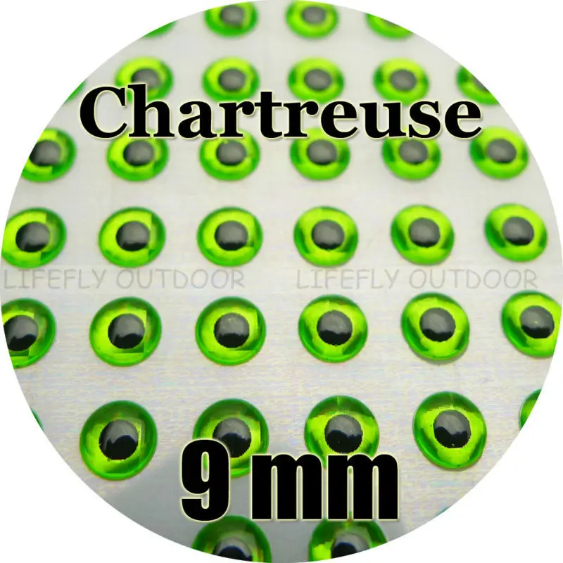 9 мм 3D Chartreuse/оптовая продажа 500 мягкая формованная искусственная кожа вязание