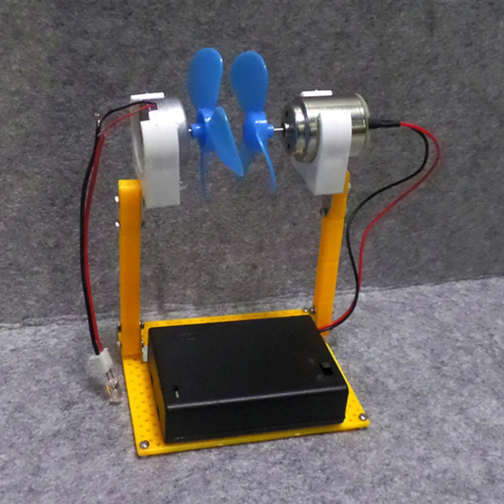 Небольшая микроветряная турбина с имитацией энергии ветра эксперимент по