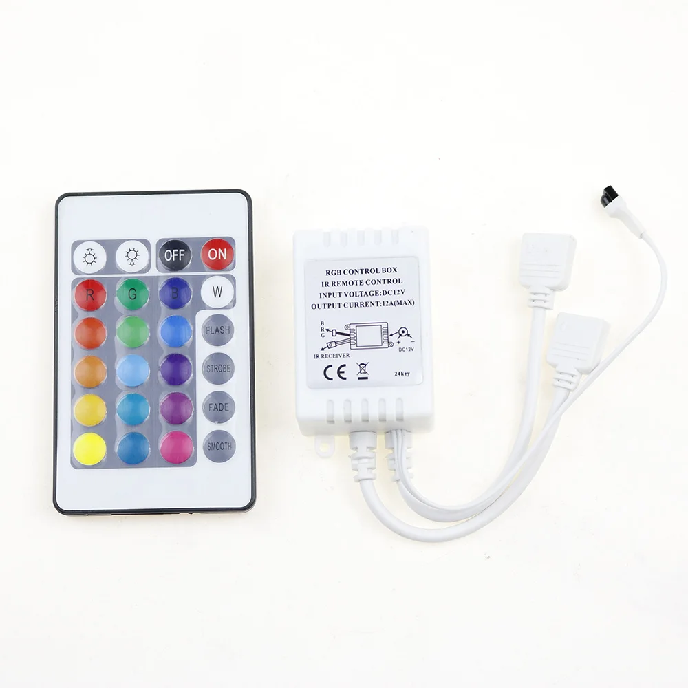 Контроллер для светодиодных лент 24 44 клавиши 12 в пост. Тока|rgb led controller|led controller44 key |