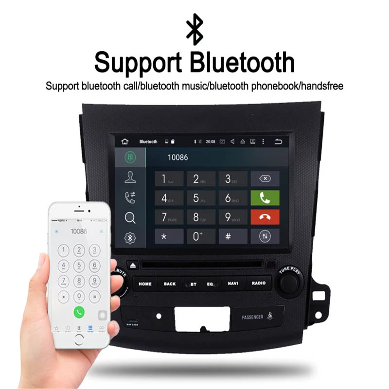 Android 8 0 автомобильный DVD кассетный плеер recoder GPS навигация для Mitsubishi Outlander 2006 2012 Citroen