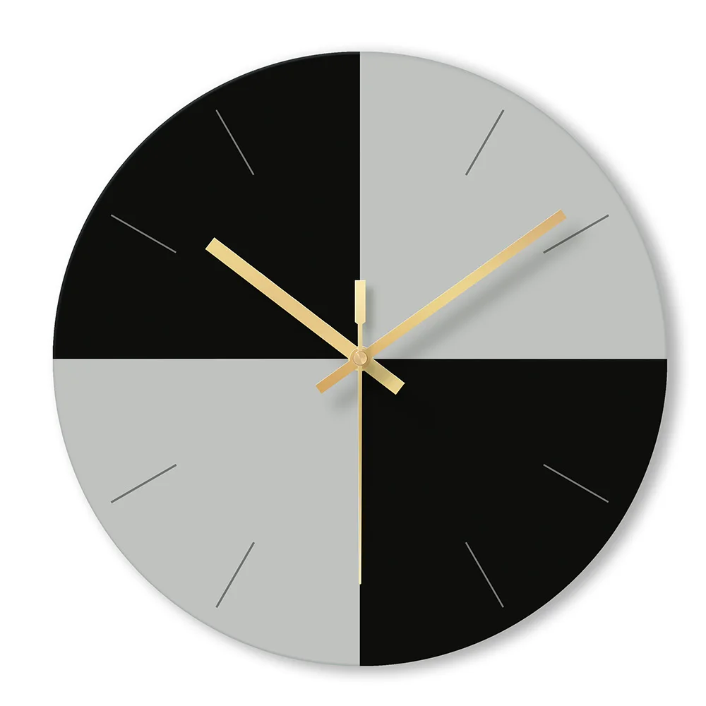 Настенные часы в скандинавском стиле бесшумные украшения для дома современные