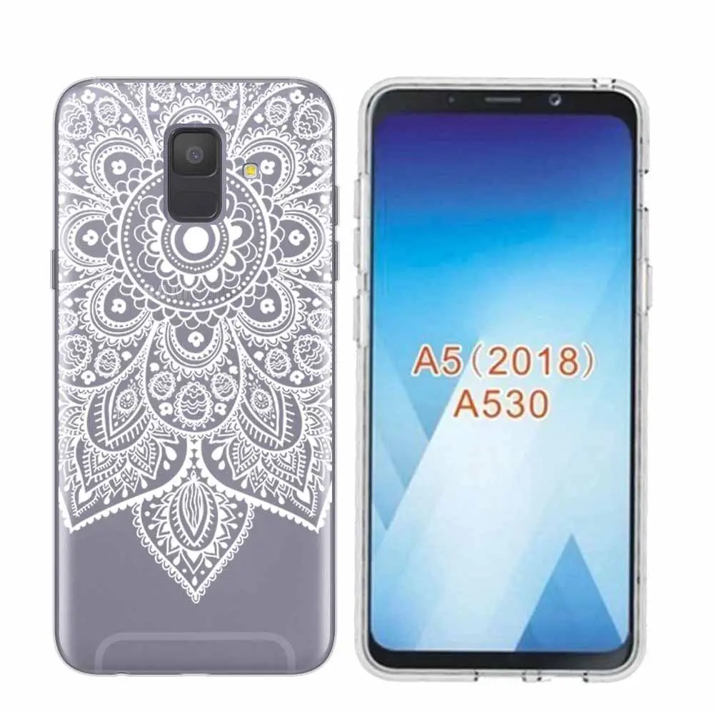 Arvin Paniting Case FOR Samsung A5 Smart Back Protective Phone Cover A6 Plus 2018 Clear Soft TPU case A3 A7 A8 |