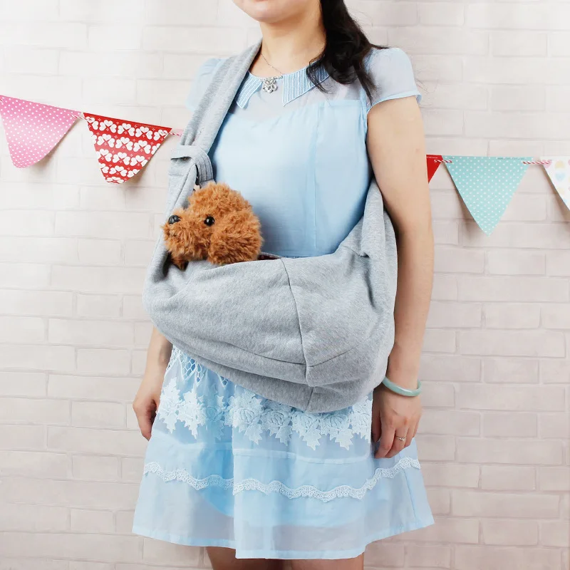 

New Arrival Double Side Dot Pet Carrier Carrying Comfortable Cloth Dog Cat Puppy Breathable Mesh Dog Sling Front Carrier
