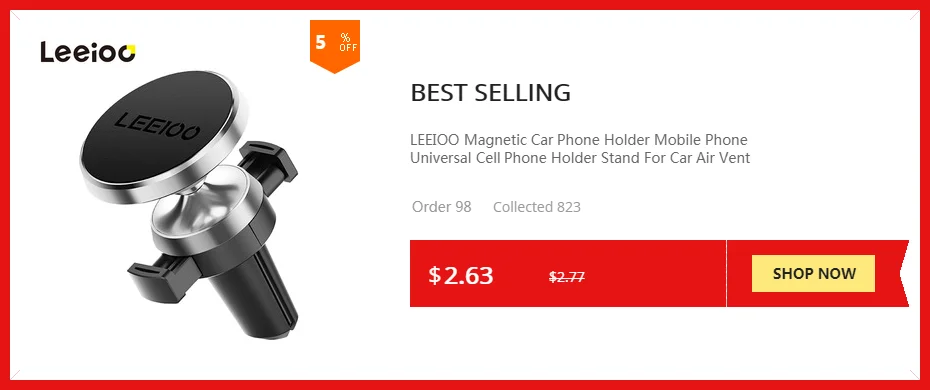 LEEIOO магнитный автомобильный держатель для телефона для iPhone 7 8 xiaomi универсальное магнитное крепление вращающаяся подставка для мобильного телефона Поддержка в автомобиле
