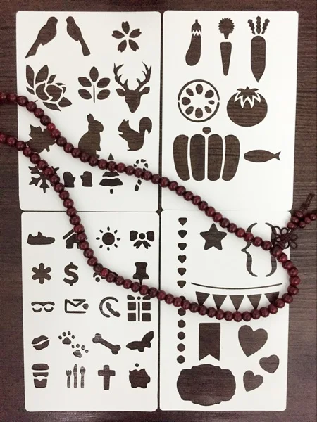 4 шт. карта инструмента для скрапбукинга DIY альбом маскирующий спрей нарисованный