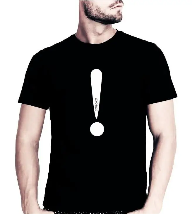 COGOXO летние хлопковые футболки с изображением костюмы мужской Slim Fit Футболка