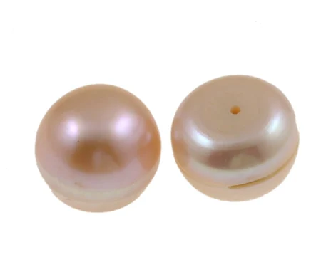 

Half Drilled Cultured Freshwater Pearl Beads high quality Dome natural half-drilled light purple AA Grade 16-19mm 10Pairs/Bag