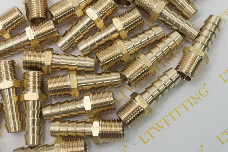 LTWFITTING 3/8 &quotшланг Барб х 1/4&quot Мужской ДНЯО латунь муфта/разъем установки