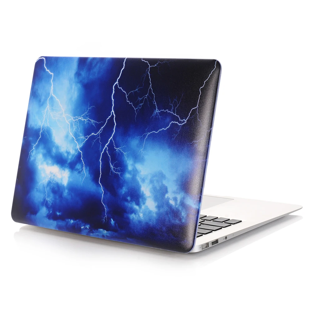 Жесткий чехол с цветным мультяшным рисунком карты для Apple Macbook Air 11 13 Pro 15 Touchbar Retina 12
