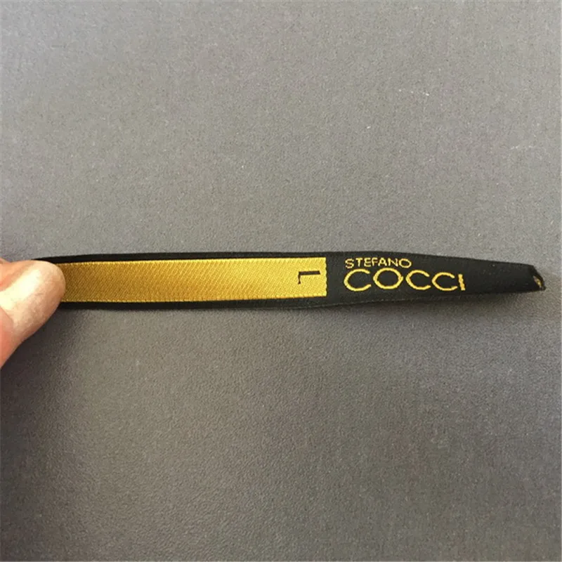 Индивидуальный с высокой плотностью 1 1*10 см тафты мягкая Одежда Этикетка тканая