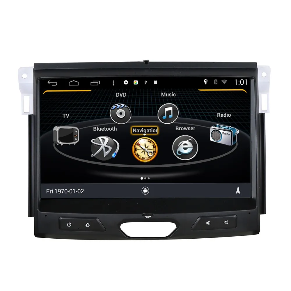 Free Map+Rear camera 10.1&quot Quad Core Android 4.4 Autoradio DVD GPS Navigation Satnav Stereo Headunit for Ford Ranger 2015-2016 |