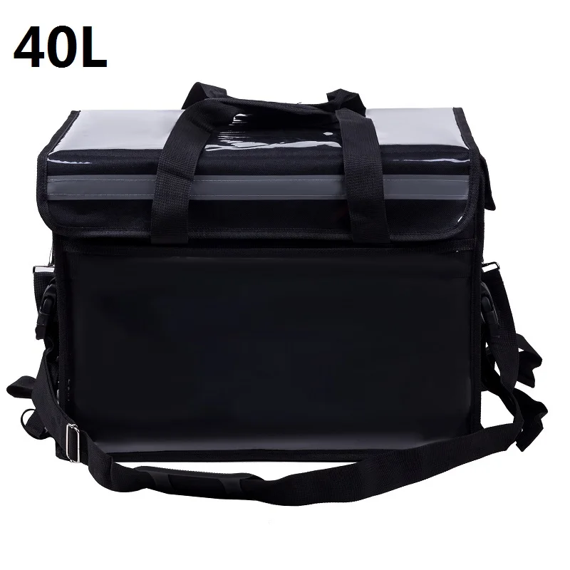 black only bag Большая Термосумка-холодильник для еды, водонепроницаемая, для путешествий, пикника, ланча, термос, пакет для холодильника - Цвет: black only bag