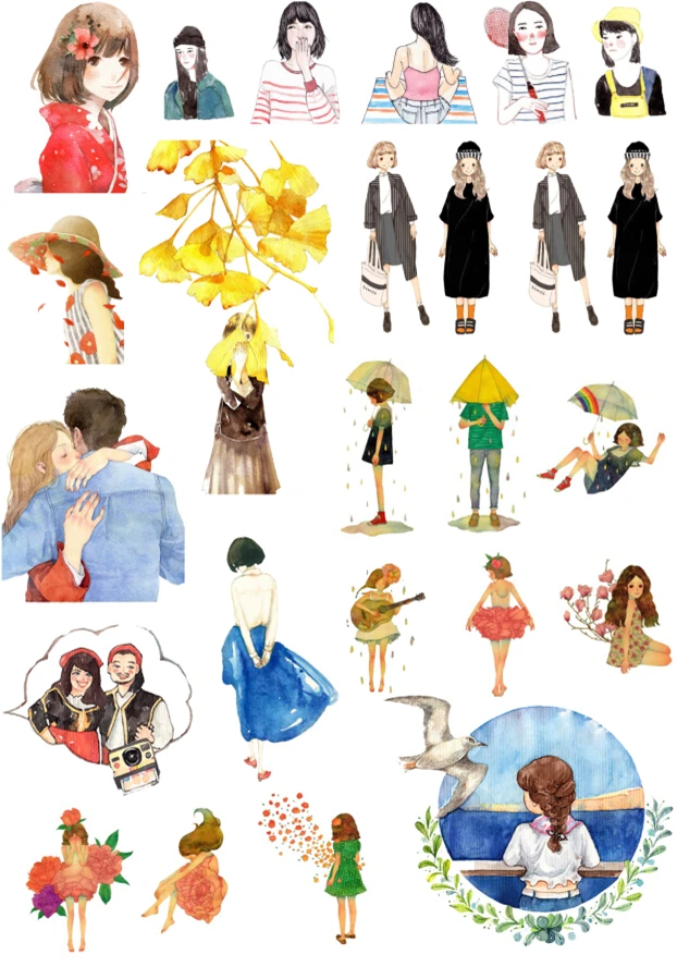 Наклейка планировщик для дневника Корейская наклейка украшение девочек