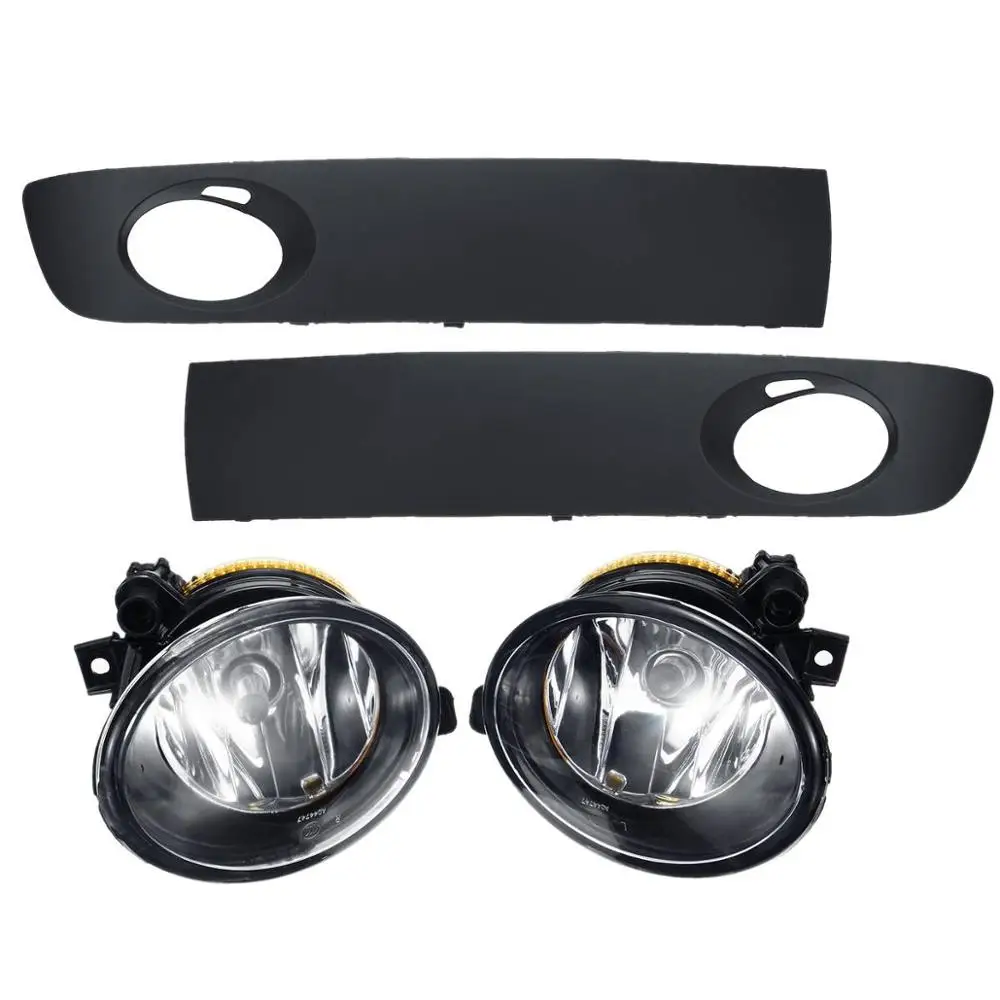 for VW T5 09-15 Пара переднего бампера Туман светильник с лампой решетки для VW Transporter/Caravelle 2009- для VW T5 2003-2010 с переключателем+ проводки - Цвет: for VW T5 09-15