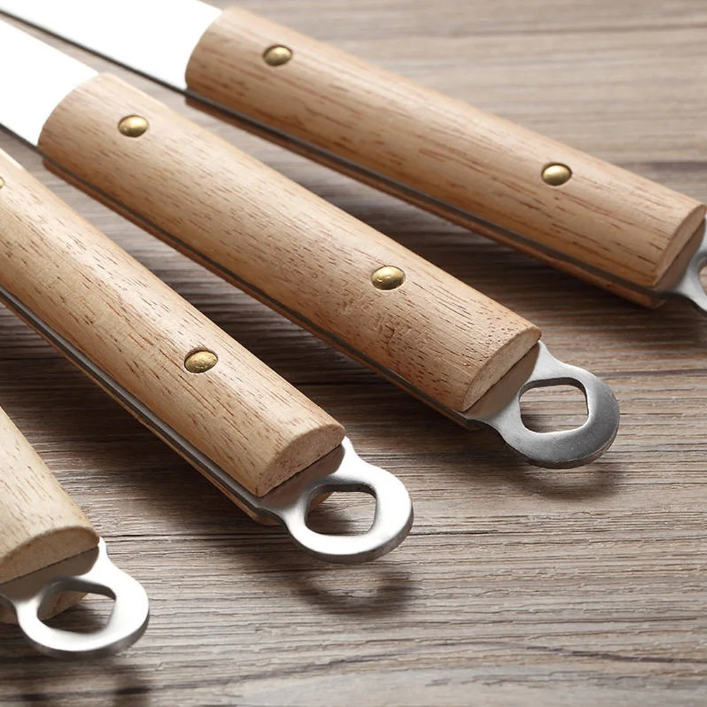 Много Размер Нержавеющая Сталь Дуршлаг горячая Распродажа деревянная ручка