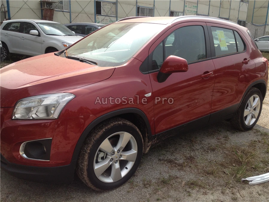 Для Chevrolet TRAX 2014 2015 2016 алюминиевый сплав серебра Топ рейлинги Rack Боковые стержни