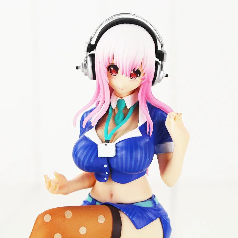 20 см аниме Sonico Figura Giocattolo Сексуальная Супер lɺscolto di Musica Modello Bambola № 002 per la raccolta |