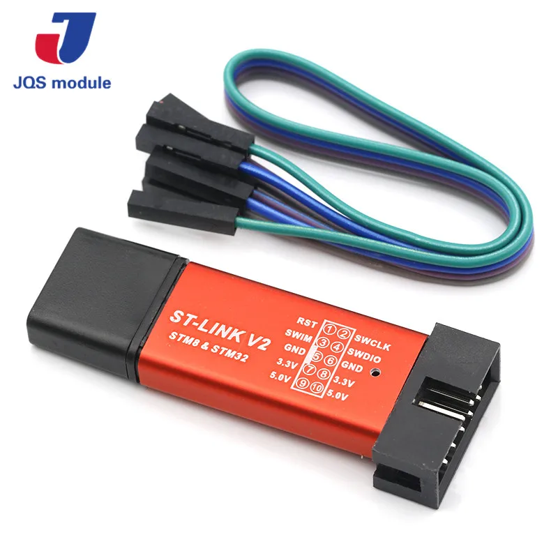 ST LINK Stlink Link V2 Mini STM8 STM32 симулятор скачать программист Программирование с крышкой