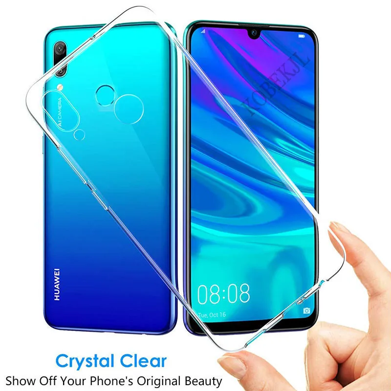 Чехол для Huawei P Smart Plus 2019 Мягкая силиконовая задняя крышка из ТПУ чехол телефона + |