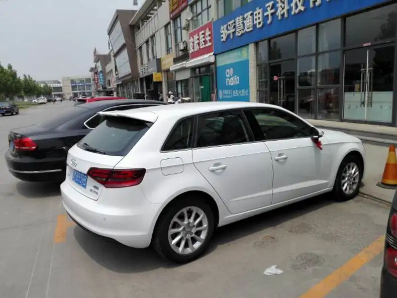 Для Audi A3 Хэтчбек спойлер ABS Материал заднее крыло автомобиля задний для 2012