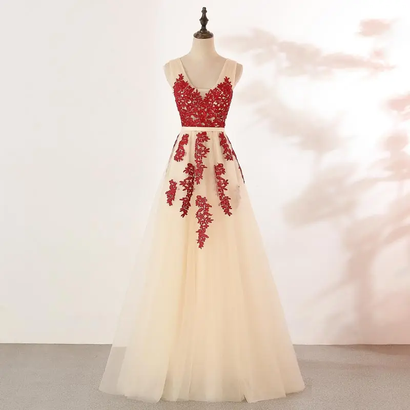 FADISTEE Новое поступление Вечерние Элегантные Выпускные платья Vestido de Festa платье De Soiree кружевное с v-образным вырезом сатиновое откровенное с аппликацией платья