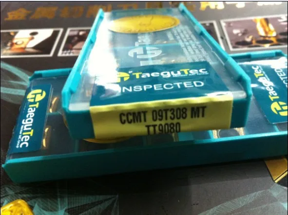 Токарный инструмент Taegutec CCMT 09T308 MT TT9080 твердосплавные пластины для токарного