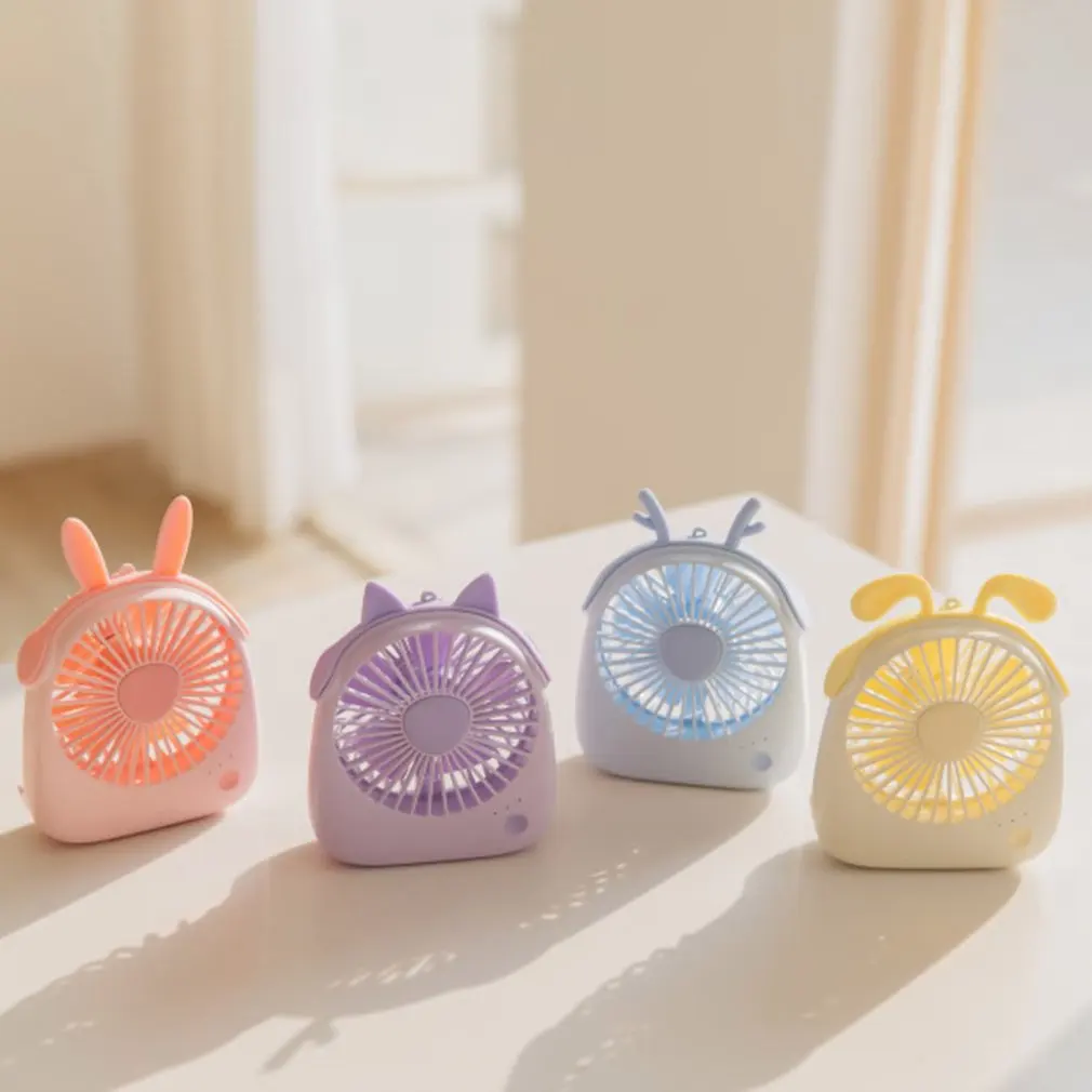 Usb Rechargeable Low Noise Mini Fan Summer Desktop Electric Cute Animal Figure Handheld | Бытовая техника