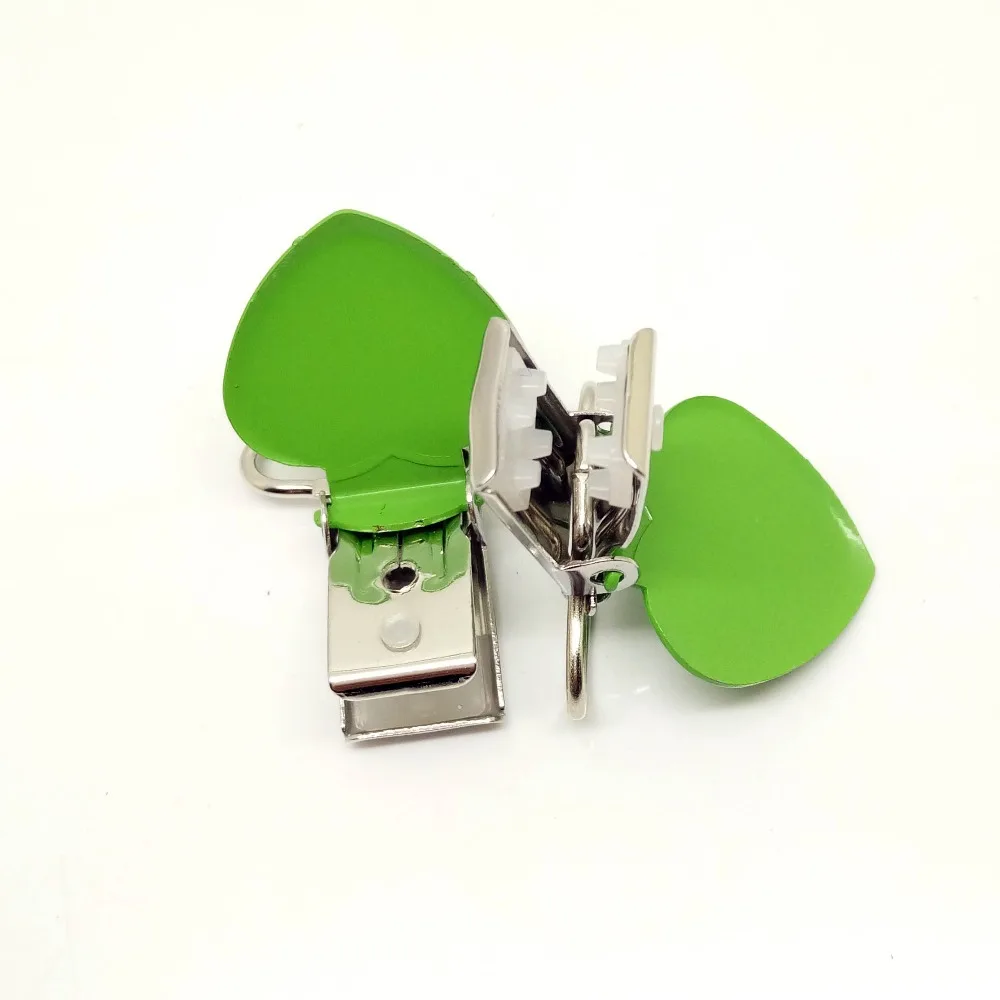 

100 шт. в лоте, apple green heart эмалевая подвеска, зажимы для пустышки, зажимы, держатель для ребенка