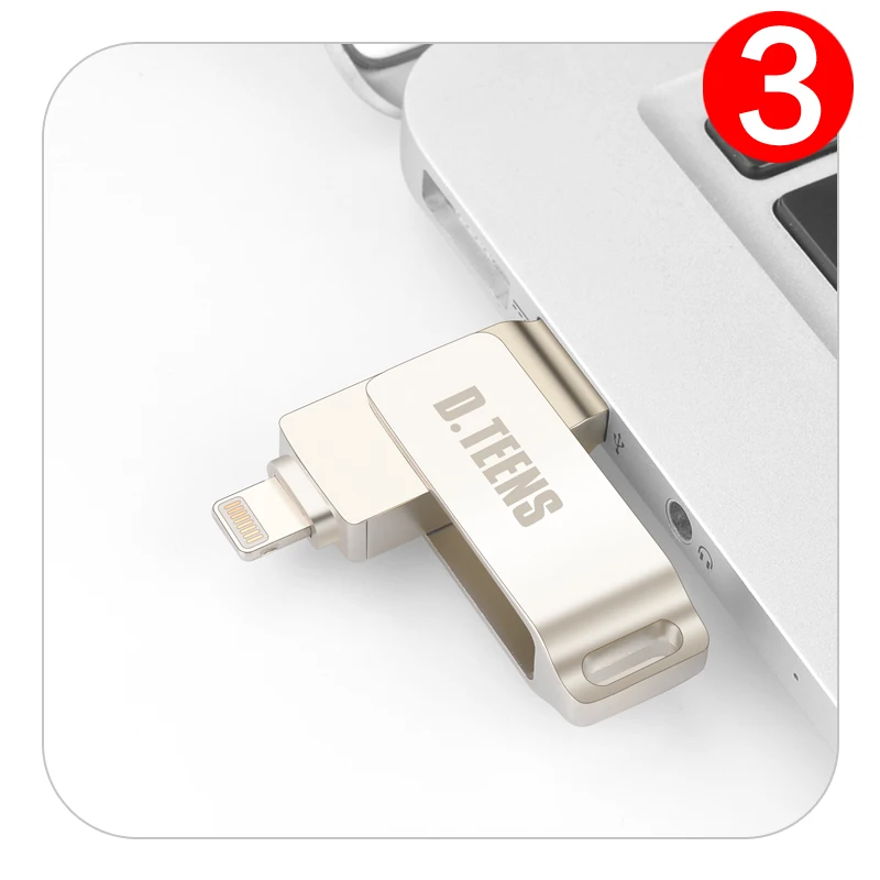 Dteens USB 3 0 pendrive для iphone 8 x Флешка 64 ГБ 7 Plus 6 6S 5 ipad Pendrive высокая скорость u диск i7|pendrive